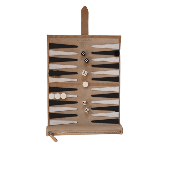 Travel Backgammon Board - Manhattan - Throwing Doubles Toys & Games > Games > Board Games - HORNE