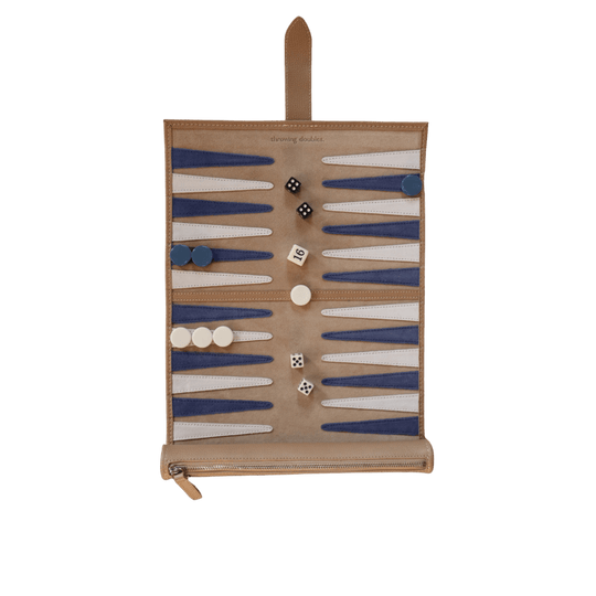 Travel Backgammon Board - Nantucket - Throwing Doubles Toys & Games > Games > Board Games - HORNE