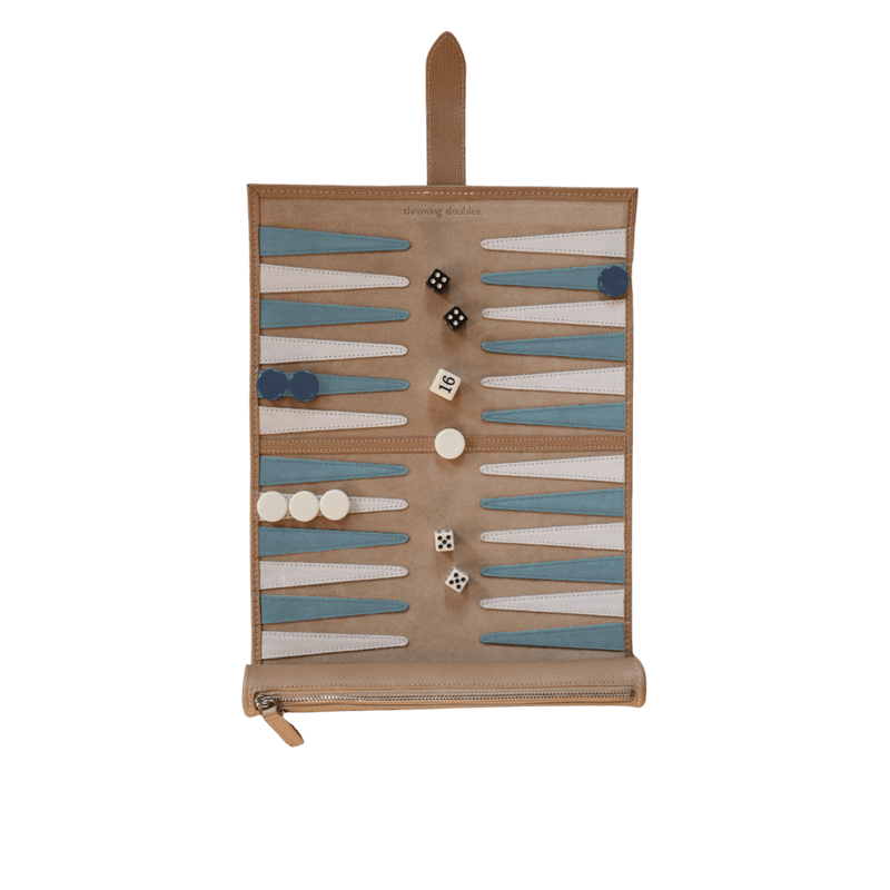 Travel Backgammon Board - St Barth - Throwing Doubles Toys & Games > Games > Board Games - HORNE
