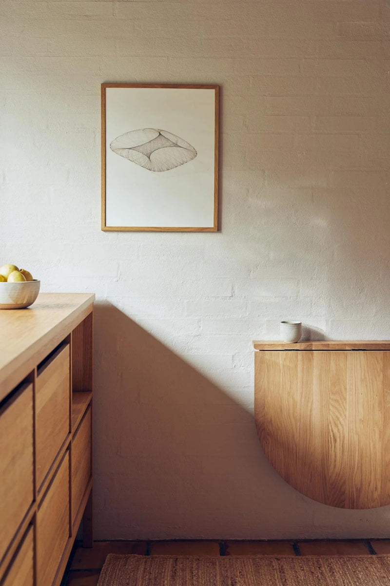 Trefoil Folding Wall Table - Form & Refine Tables - HORNE