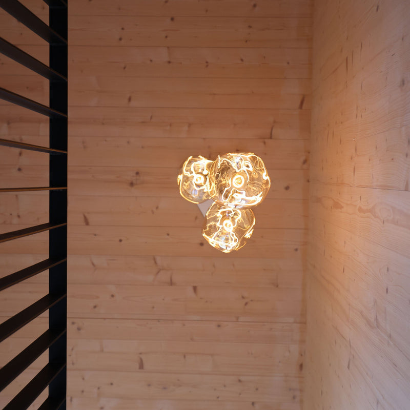 Triple Pendant Voronoi III - Tala Cluster Pendants - Brass + Voronoi III - HORNE