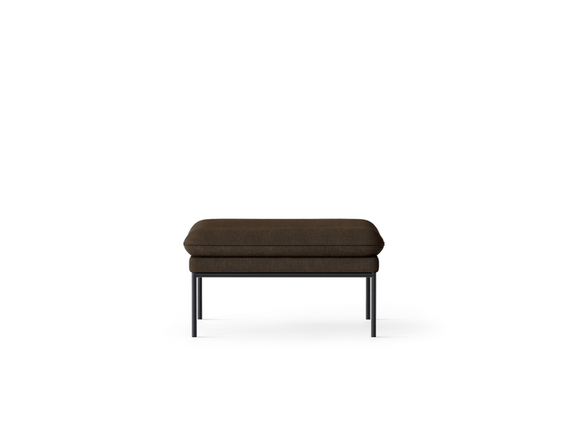Turn Pouf - Ferm Living Stools + Benches + Ottomans - Cotton Linen - Natural - HORNE