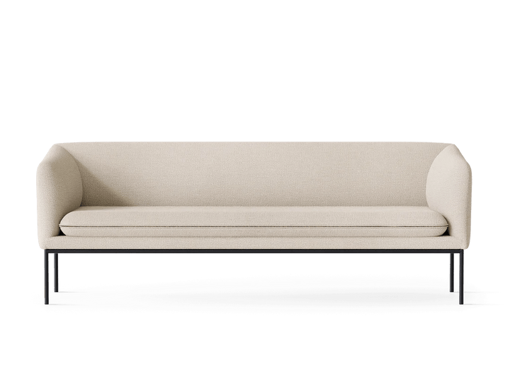 Turn Sofa 3 - Ferm Living Chairs - Bouclé - Off - White - HORNE