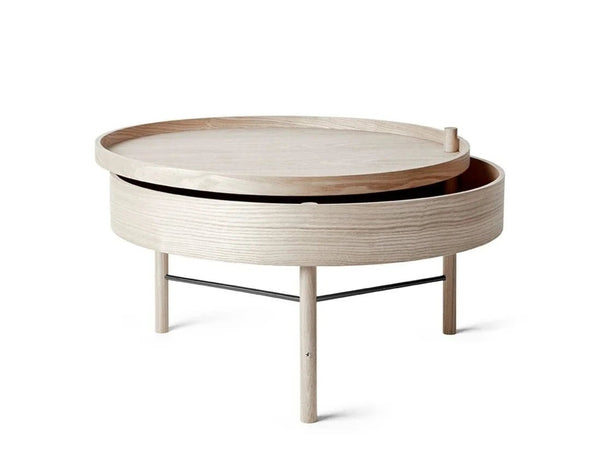 Turning Table - Audo Copenhagen - Tables + Desks - Black Ash & Brass - HORNE