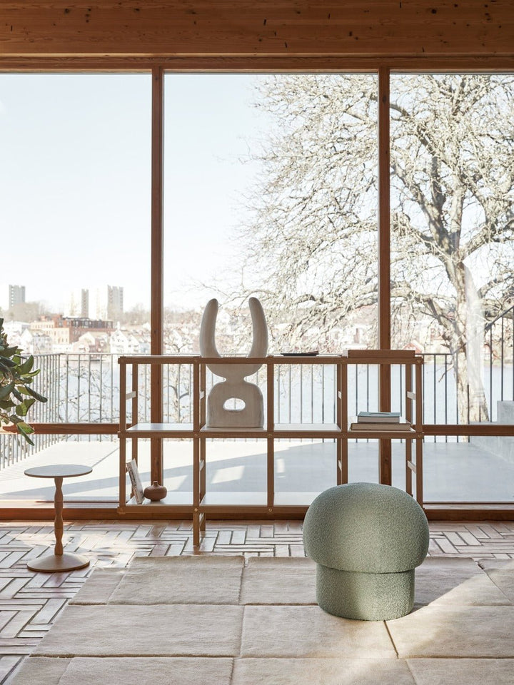 Uno Pouf - Design House Stockholm Stools + Benches + Ottomans - Brown - 65 Cm - HORNE