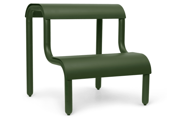 Up Step Stool - Ferm Living Stools + Benches + Ottomans - Forest Green - HORNE