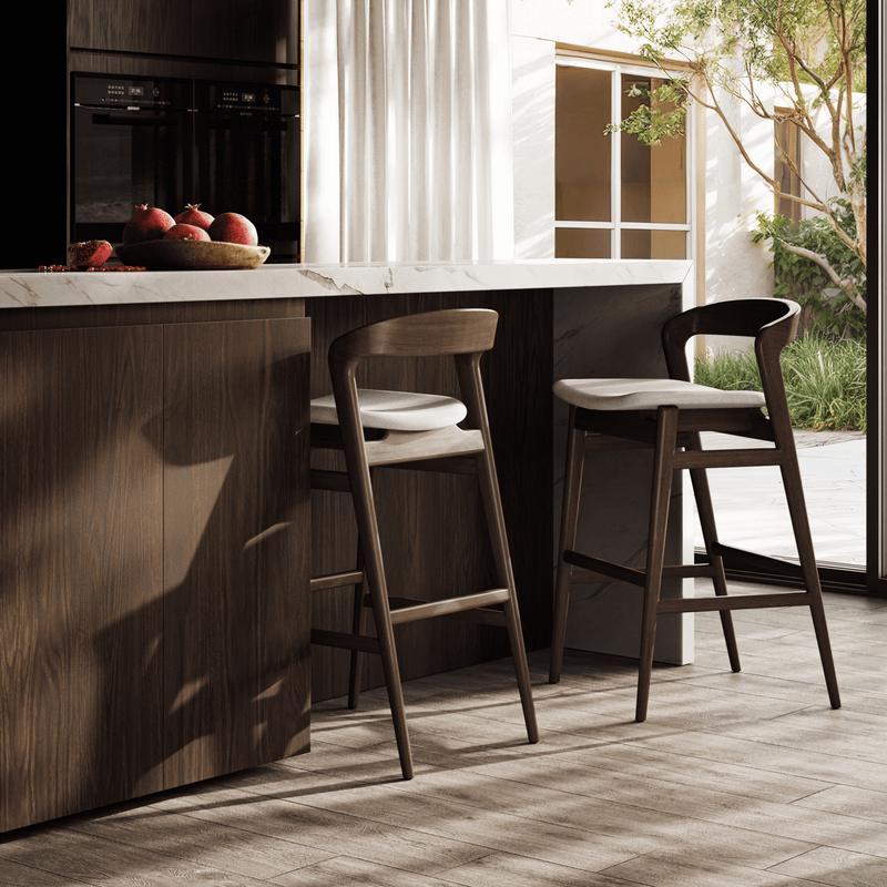 Velma Counter Stool - Urbia Chairs - Crafted Glaze Nevoa - HORNE