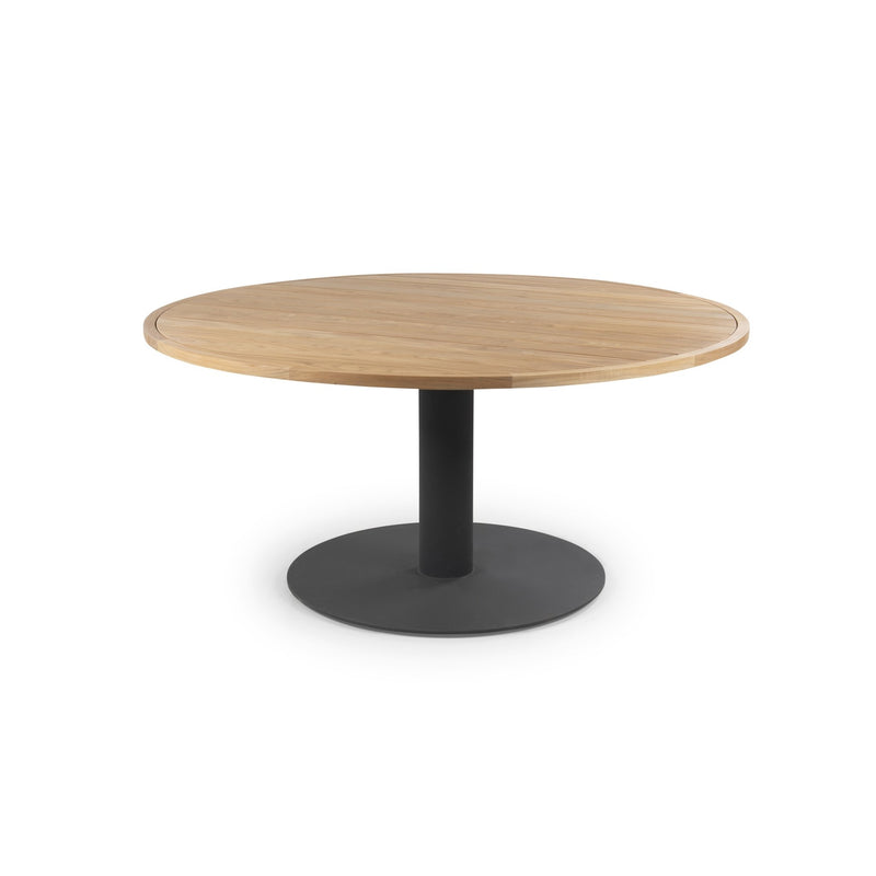 Venice Dining Table - BETACO Tables + Desks - Black Alu / Teak - HORNE