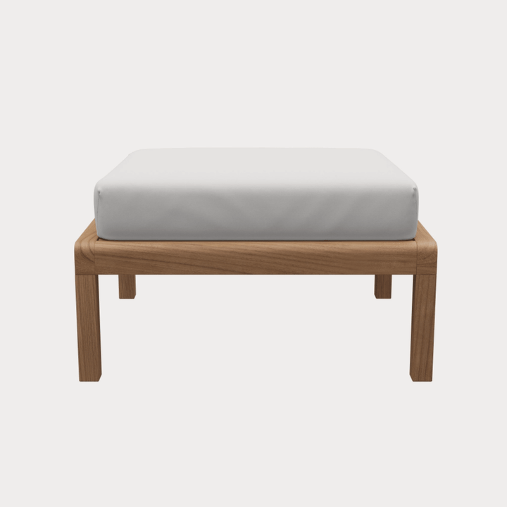 Virkelyst Pouf - Skagerak by Fritz Hansen Outdoor Furniture - White - HORNE