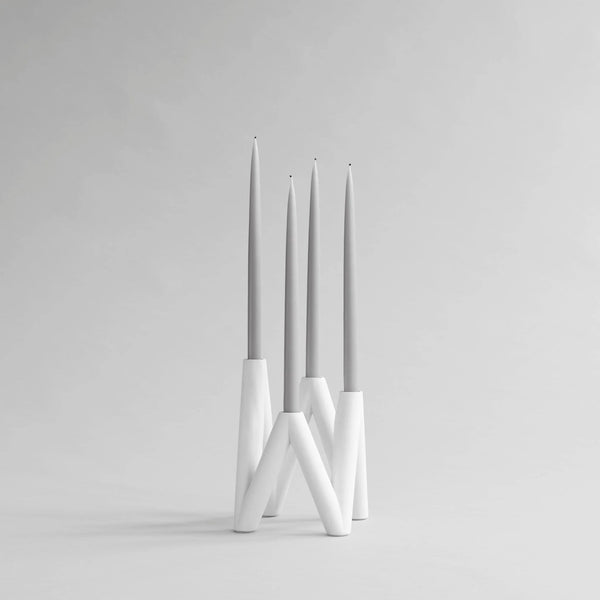 W Candle Holder - 101 Copenhagen Candle Holders - Bone White - HORNE