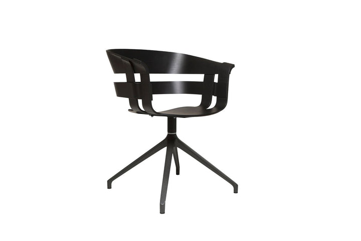 Wick Chair With Swivel Legs - Design House Stockholm Chairs - Black/Grey - HORNE