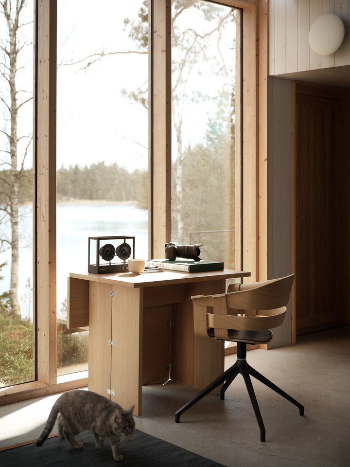 Wick Chair With Swivel Legs - Design House Stockholm Chairs - Oak/grey - HORNE