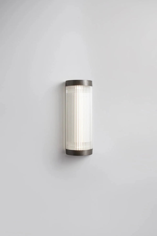Wide Pillar Light - 40cm - Davey Lighting Wall Sconces - Weathered Brass - HORNE