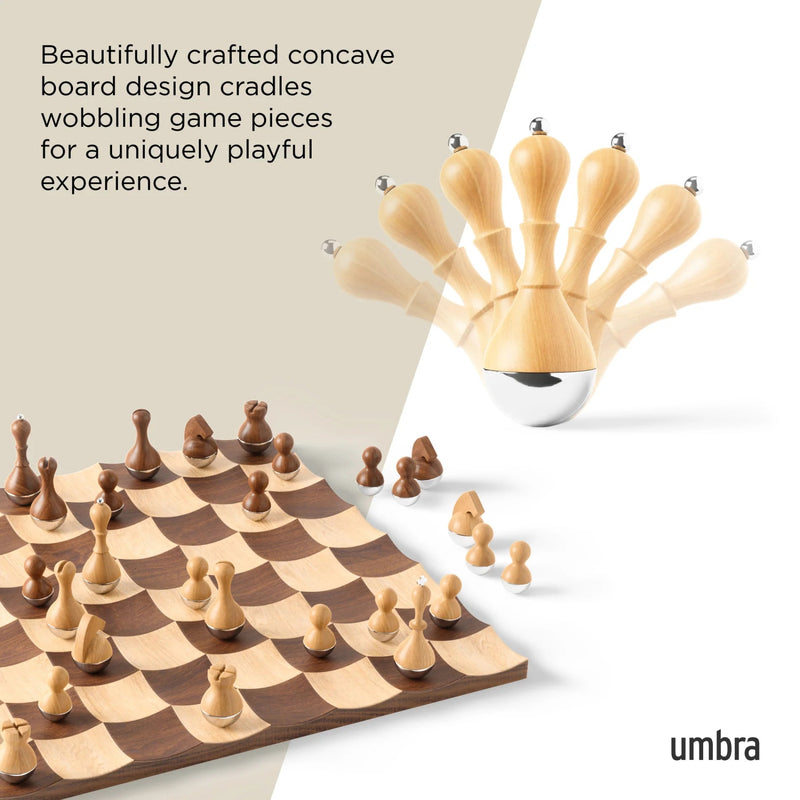 Wobble Chess Set - Umbra - HORNE
