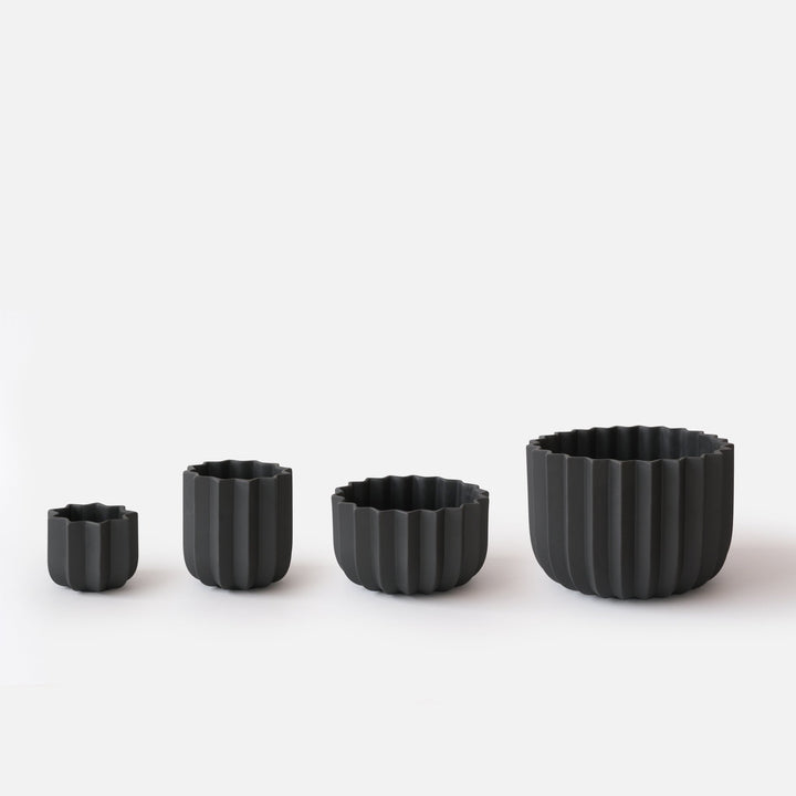 Wrap Planter - Misewell Pots & Planters - black - Set (4) - HORNE