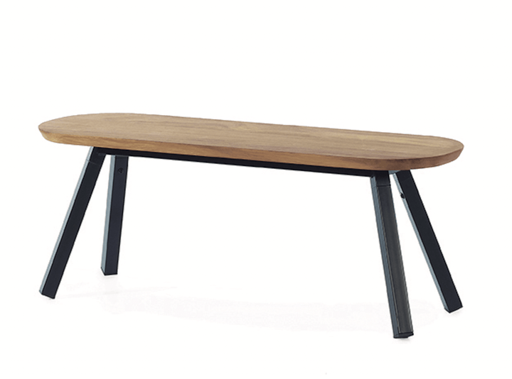 You And Me Bench - Indoor Only - RS Barcelona - Stools + Benches + Ottomans - 120 Bench - Black - HORNE