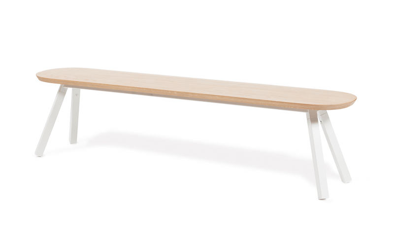 You And Me Bench - Indoor Only - RS Barcelona - Stools + Benches + Ottomans - 50 Stool - Black - HORNE