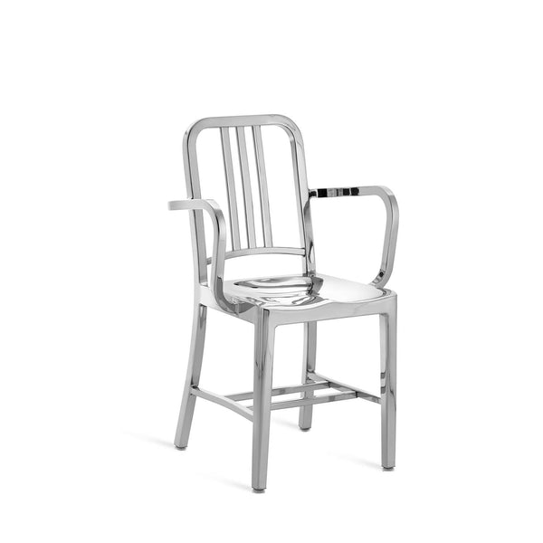 1006 Navy Armchair - Emeco - Chairs - Armchair - Polished - HORNE