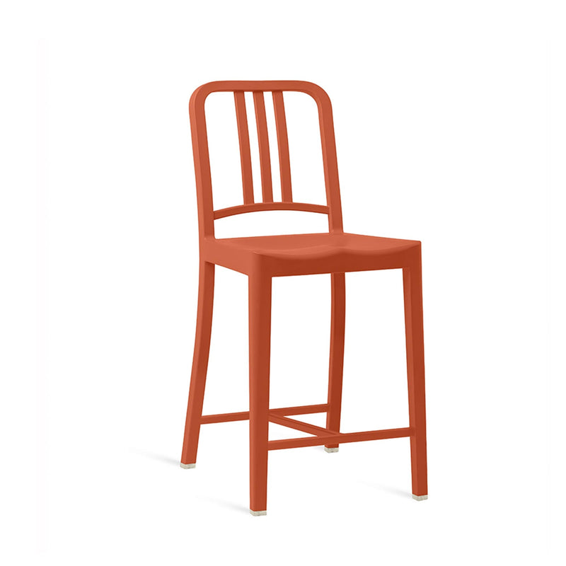 111 Navy Counter Stool - Emeco - Stools + Benches + Ottomans - Red - HORNE