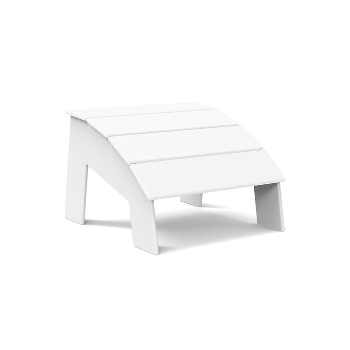 4 Slat Tall Ottoman - Loll Designs - Stools + Benches + Ottomans - Cloud White - HORNE