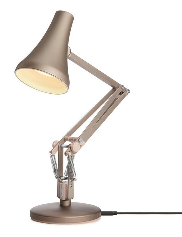 90 Mini Mini Desk Lamp - Anglepoise - Table + Task - Carbon Black and Black - HORNE