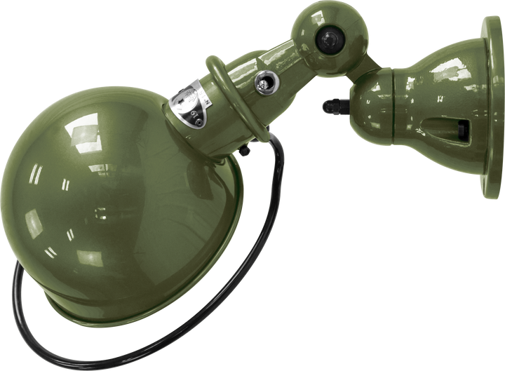 Loft Wall Sconce - D1000X - Glossy Finish - Jielde - Wall Sconces - No Switch - Olive Green - RAL6003 - HORNE