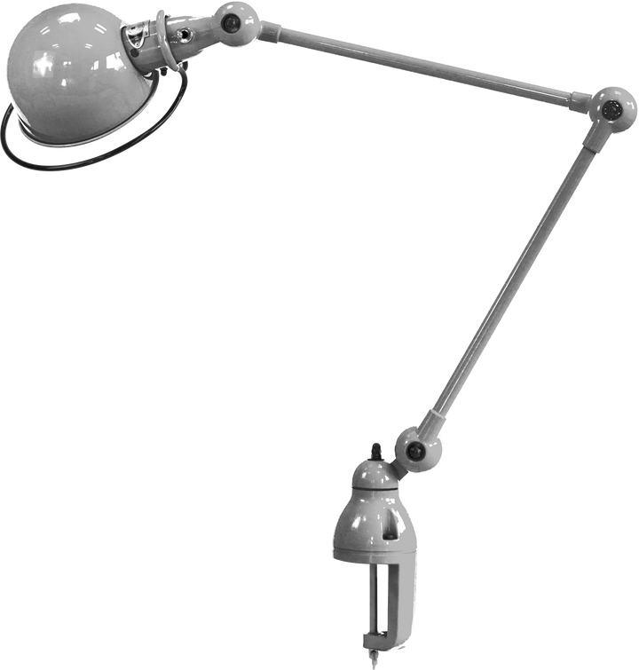 Loft Desk Clamp Lamp - D4040 - Jielde - Table + Task - Glossy - Chrome - HORNE