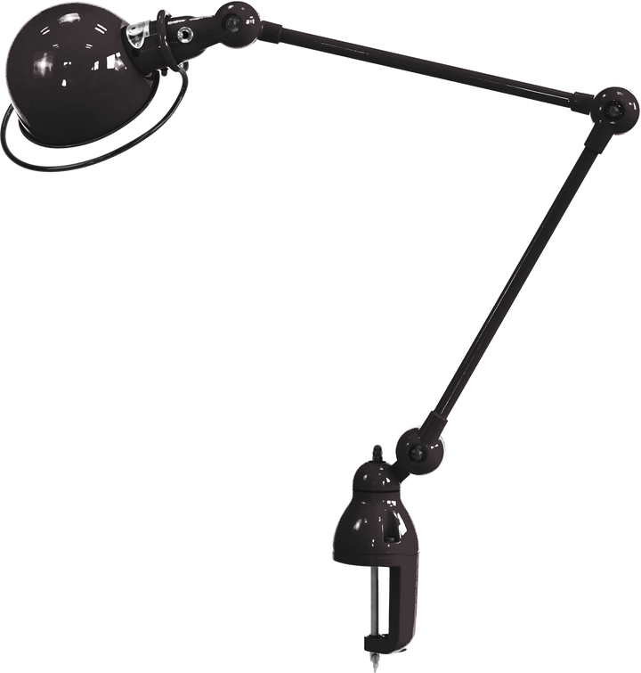 Loft Desk Clamp Lamp - D4040 - Jielde - Table + Task - Glossy - Black - RAL9011 - HORNE
