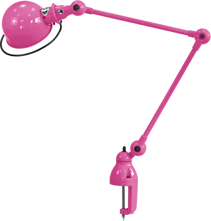 Loft Desk Clamp Lamp - D4040 - Jielde - Table + Task - Glossy - Pink - RAL4003 - HORNE