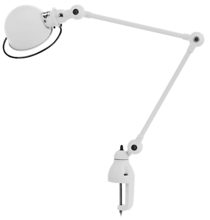 Loft Desk Clamp Lamp - D4040 - Jielde - Table + Task - Matte - White - HORNE