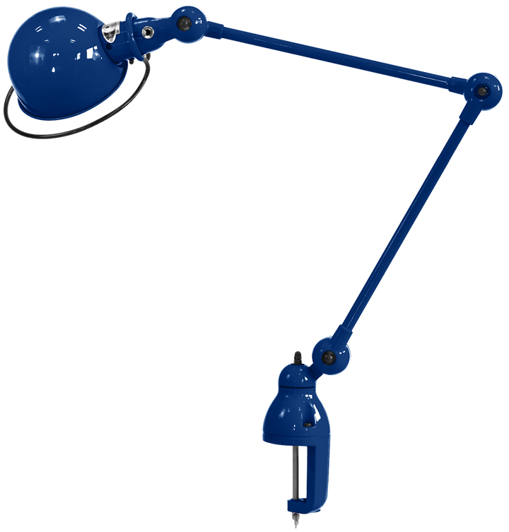 Loft Desk Clamp Lamp - D4040 - Jielde - Table + Task - Glossy - Sapphire Blue - RAL5003 - HORNE