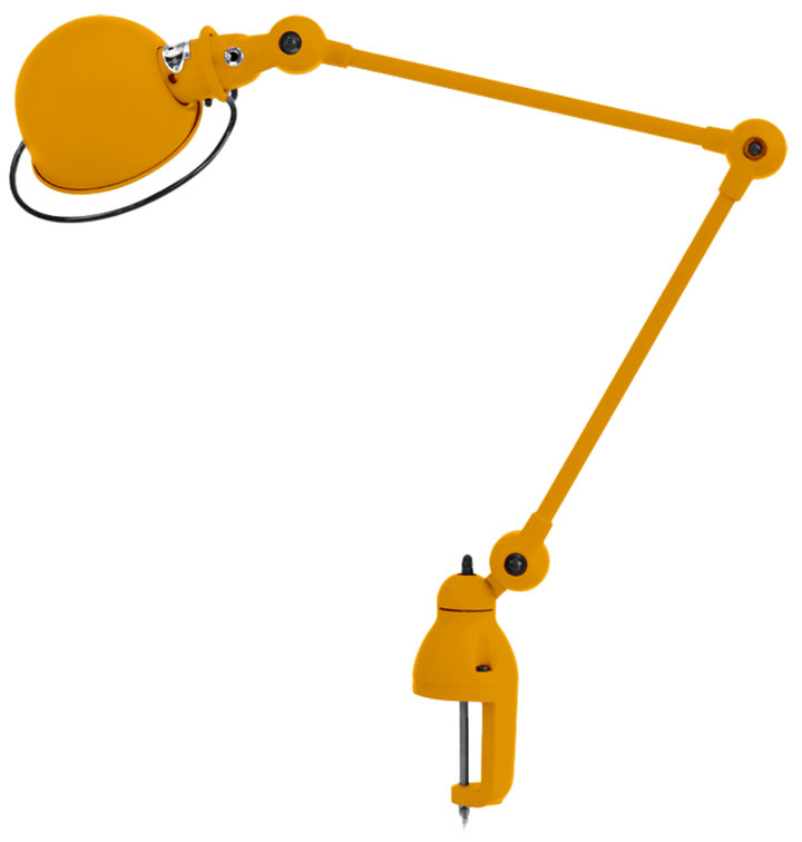 Loft Desk Clamp Lamp - D4040 - Jielde - Table + Task - Matte - Mustard - RAL1003 - HORNE