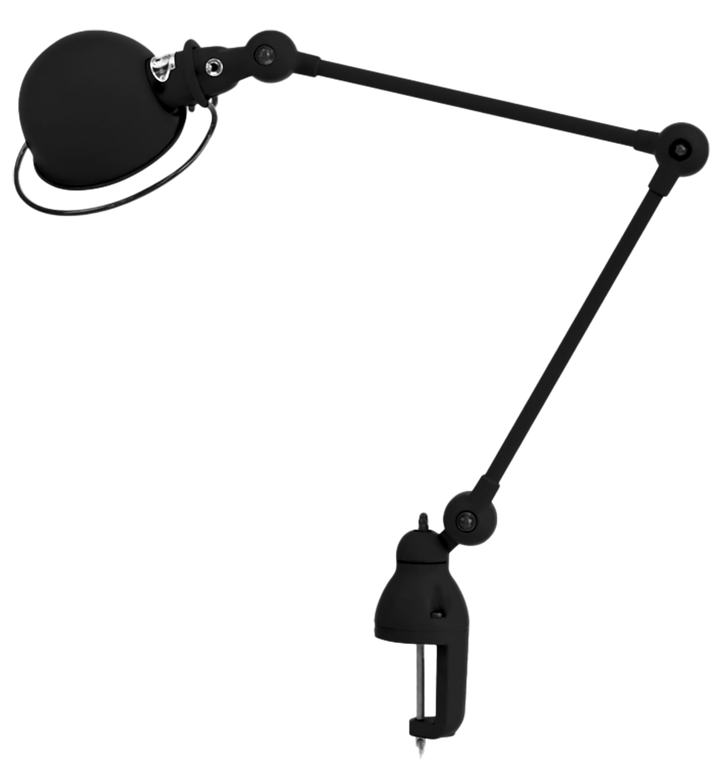 Loft Desk Clamp Lamp - D4040 - Jielde - Table + Task - Matte - Black - RAL9011 - HORNE