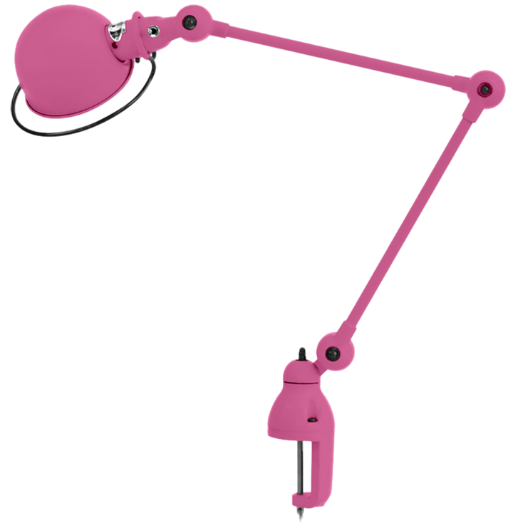 Loft Desk Clamp Lamp - D4040 - Jielde - Table + Task - Matte - Pink - RAL4003 - HORNE