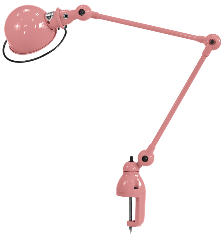 Loft Desk Clamp Lamp - D4040 - Jielde - Table + Task - Glossy - Old Rose - RAL 3014 - HORNE