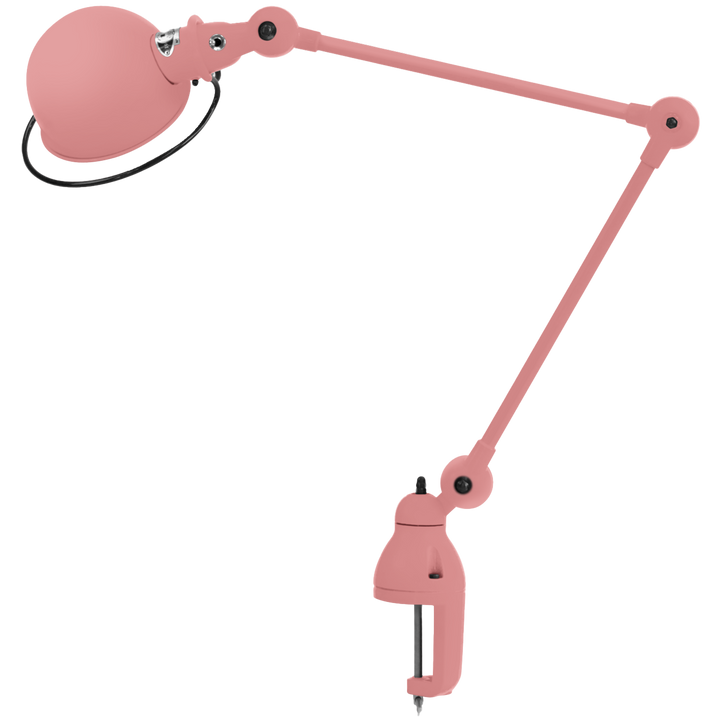 Loft Desk Clamp Lamp - D4040 - Jielde - Table + Task - Matte - Old Rose - RAL 3014 - HORNE