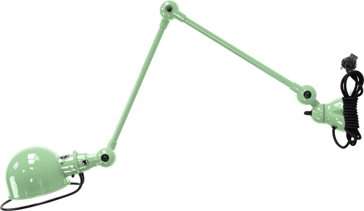 Loft Table/Wall Light - D4401R - Glossy Finish - Jielde - Table + Task - With Plug & Cord - Water Green - RAL6019 - HORNE
