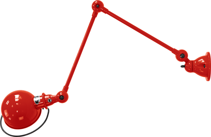 Loft Table/Wall Light - D4401R - Glossy Finish - Jielde - Table + Task - No Switch - Red - RAL3020 - HORNE