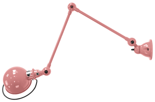 Loft Table/Wall Light - D4401R - Glossy Finish - Jielde - Table + Task - No Switch - Old Rose - RAL 3014 - HORNE