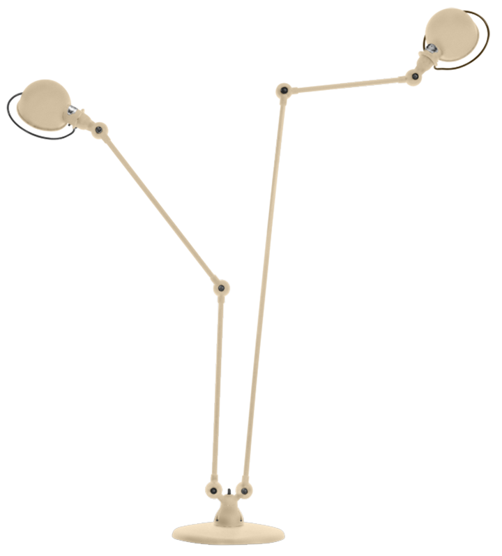 Loft Double Floor Lamp - DD7460 - Jielde - Floor Lamps - Glossy - Ivory - RAL1015 - HORNE