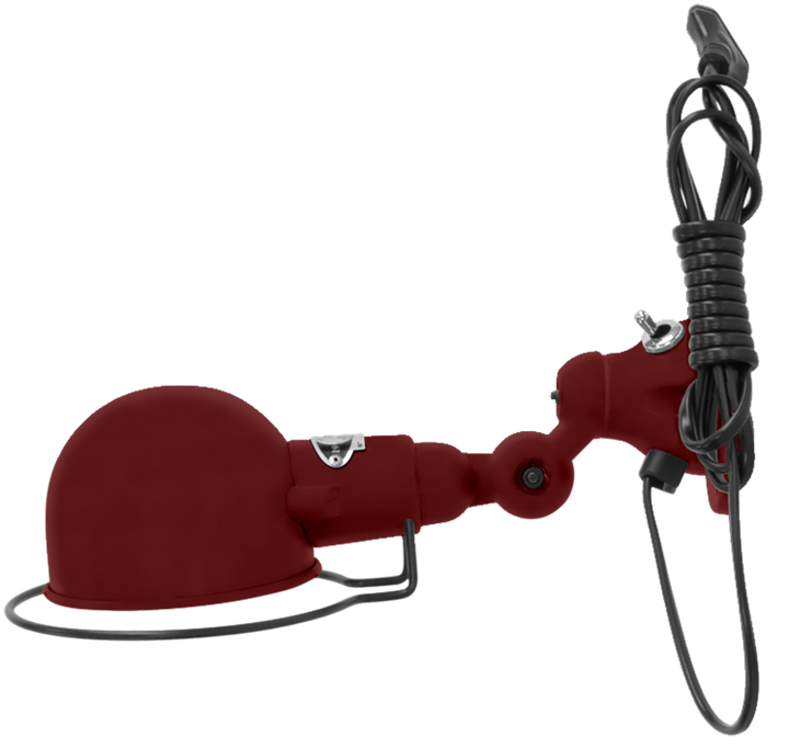 Signal Wall Sconce - SI300 - Matte Finish - Jielde - Wall Sconces - With Plug & Cord - Burgundy - RAL3005 - HORNE