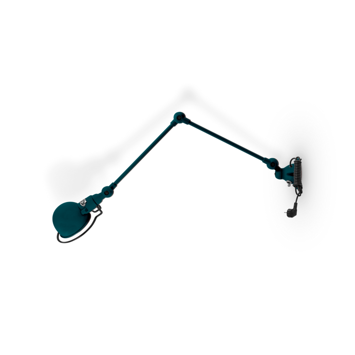 Signal 2 - Arm Wall Sconce - SI331CS - Plug & Cord - Jielde - Wall Sconces - Matte - Ocean Blue - RAL5020 - HORNE