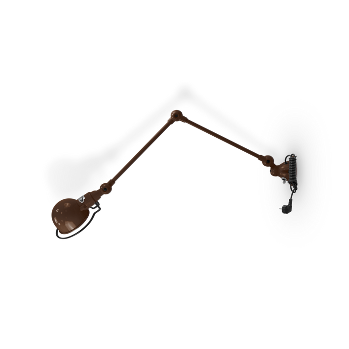 Signal 2 - Arm Wall Sconce - SI331CS - Plug & Cord - Jielde - Wall Sconces - Glossy - Chocolate - RAL8017 - HORNE