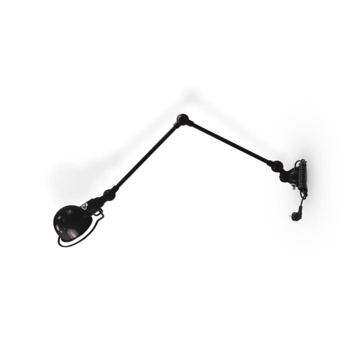 Signal 2 - Arm Wall Sconce - SI331CS - Plug & Cord - Jielde - Wall Sconces - Glossy - Black - RAL9011 - HORNE