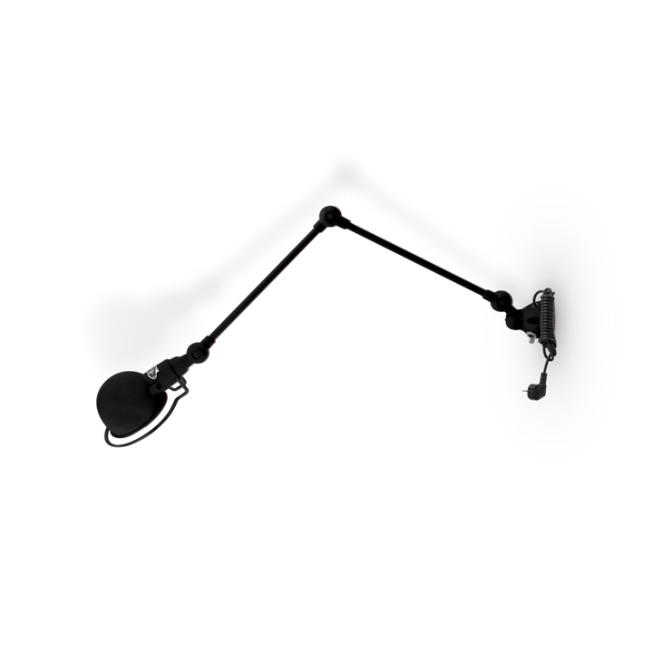 Signal 2 - Arm Wall Sconce - SI331CS - Plug & Cord - Jielde - Wall Sconces - Matte - Black - RAL9011 - HORNE