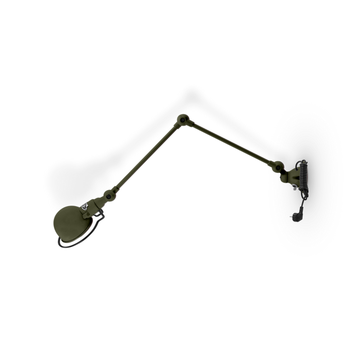 Signal 2 - Arm Wall Sconce - SI331CS - Plug & Cord - Jielde - Wall Sconces - Matte - Olive Green - RAL6003 - HORNE