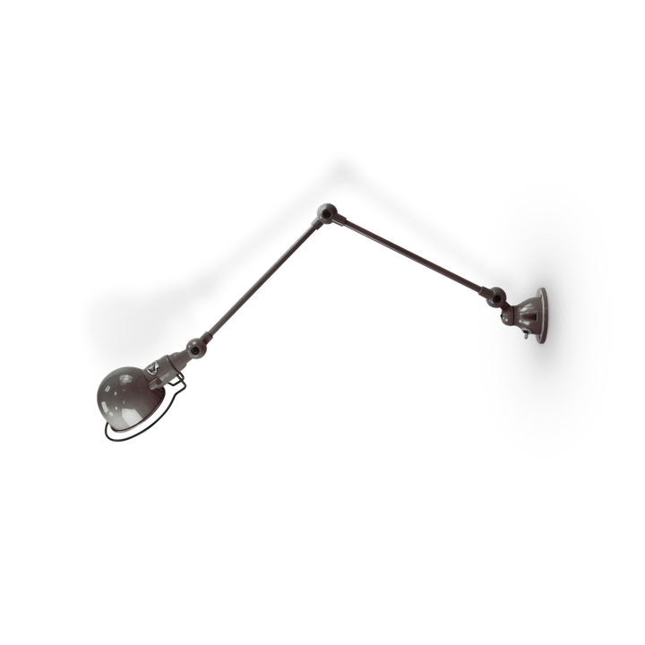 Signal 2 - Arm Wall Sconce - SI331 - Glossy Finish - Jielde - Wall Sconces - No Switch - Brushed Steel - HORNE