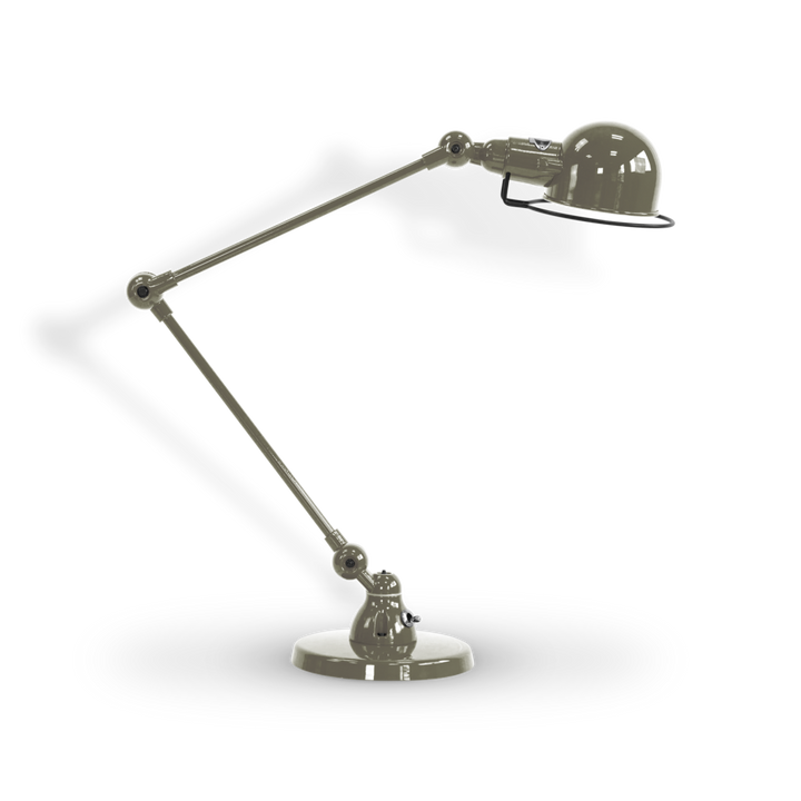 Signal Desk Lamp - SI333 - Jielde - Table + Task - Glossy - Khaki - RAL7002 - HORNE