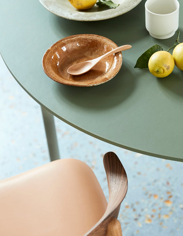 Affinity Dining Table - Round - Warm Nordic - Tables - Mushroom - HORNE
