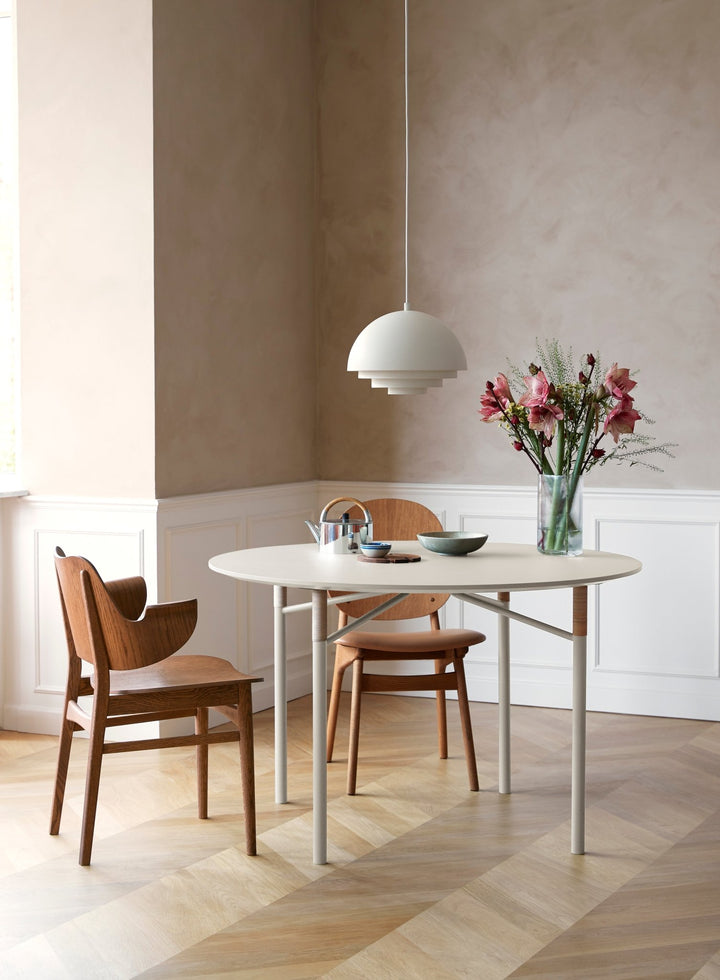 Affinity Dining Table - Round - Warm Nordic - Tables - Mushroom - HORNE